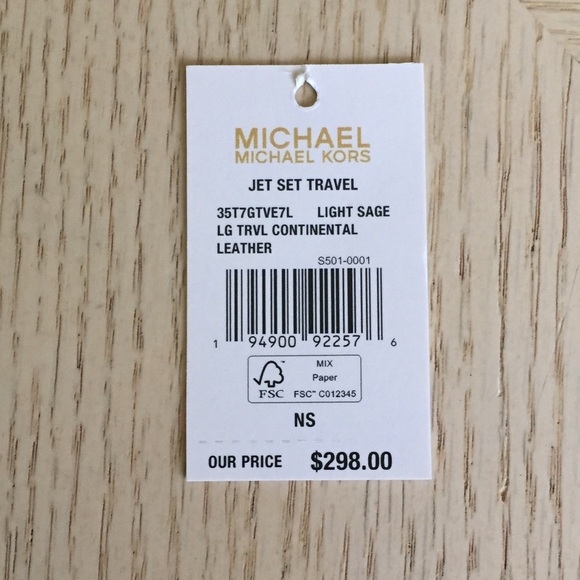 Michael Kors Light Sage Leather Wallet Wristlet - Picture 7 of 8